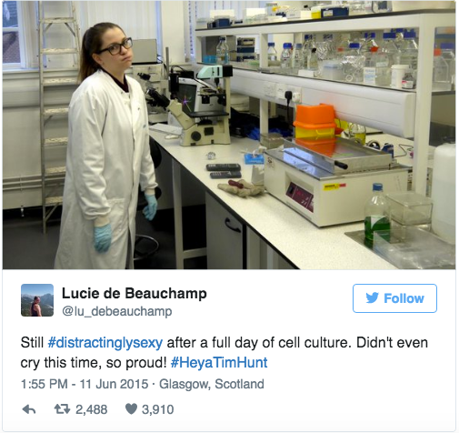 Sexy cells in the lab - go away Tim Hunt