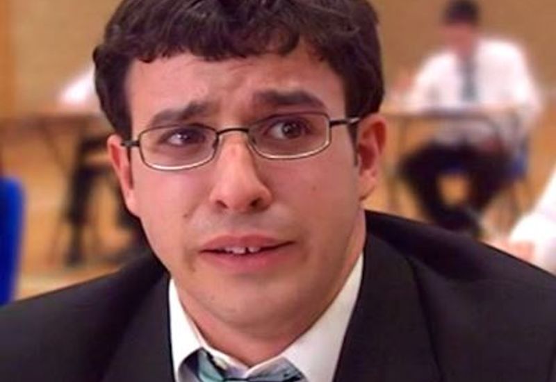 Will from Inbetweeners looking stressed