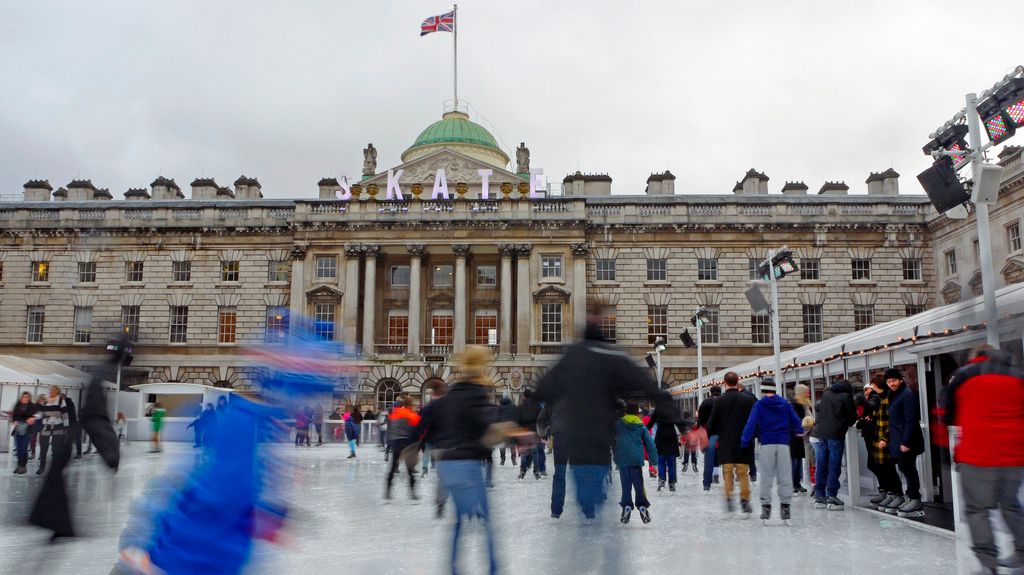 things only King’s Students will know - ice skating at somerset house