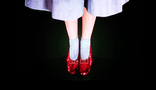 Wizard of Oz clicking heels GIF
