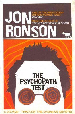 the psychopath test jon ronson