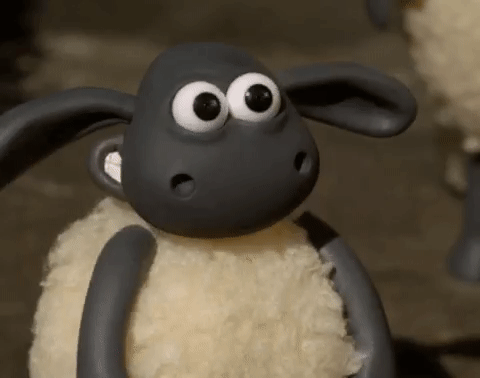 animated sheep giving 2 thumbs up