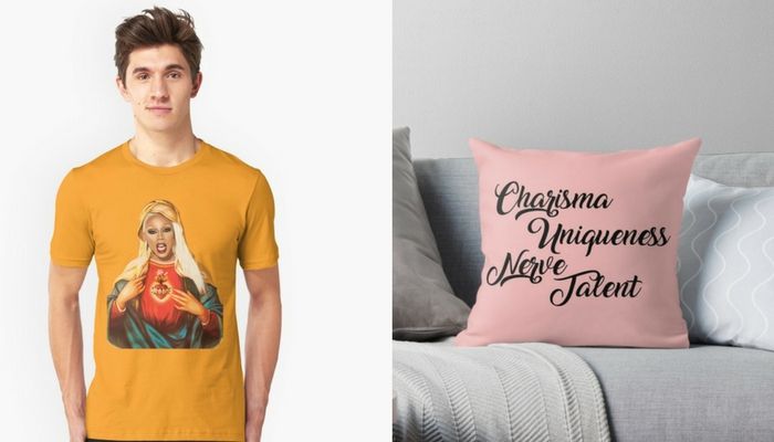 gifts for students - RuPaul t-shirt , RuPaul pillow