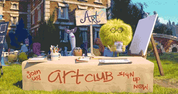 Monsters University Art Club GIF